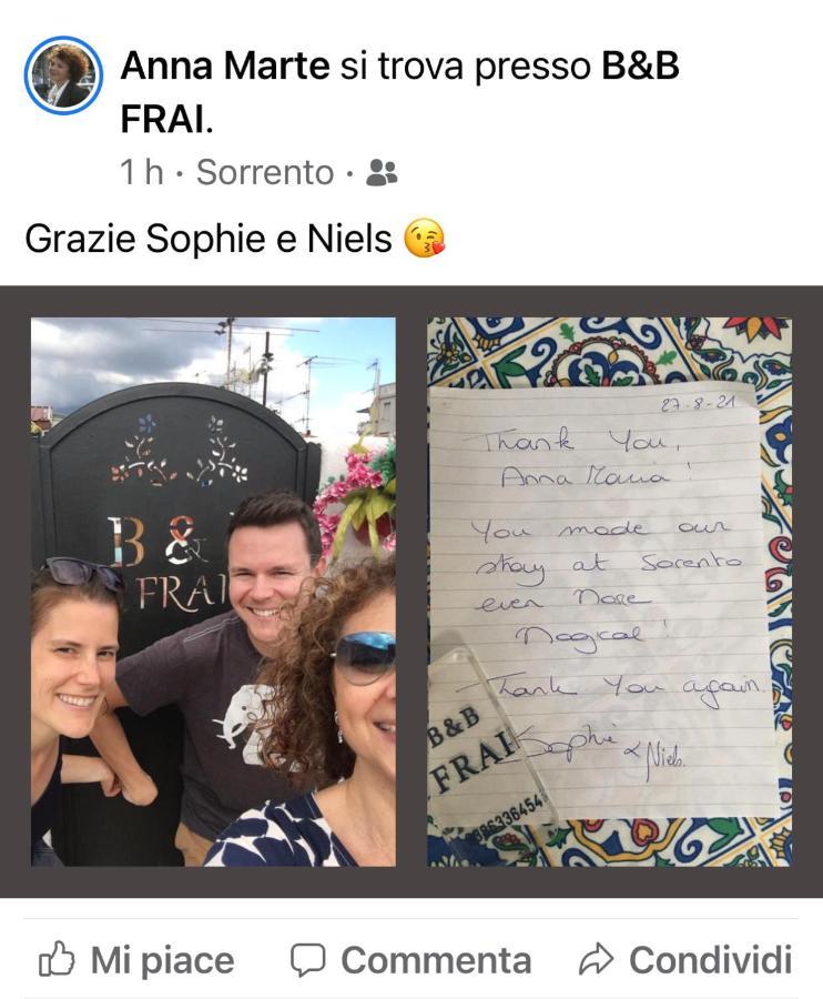 B&B Frai Sorrento Esterno foto
